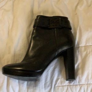 Tori Burch black leather boots